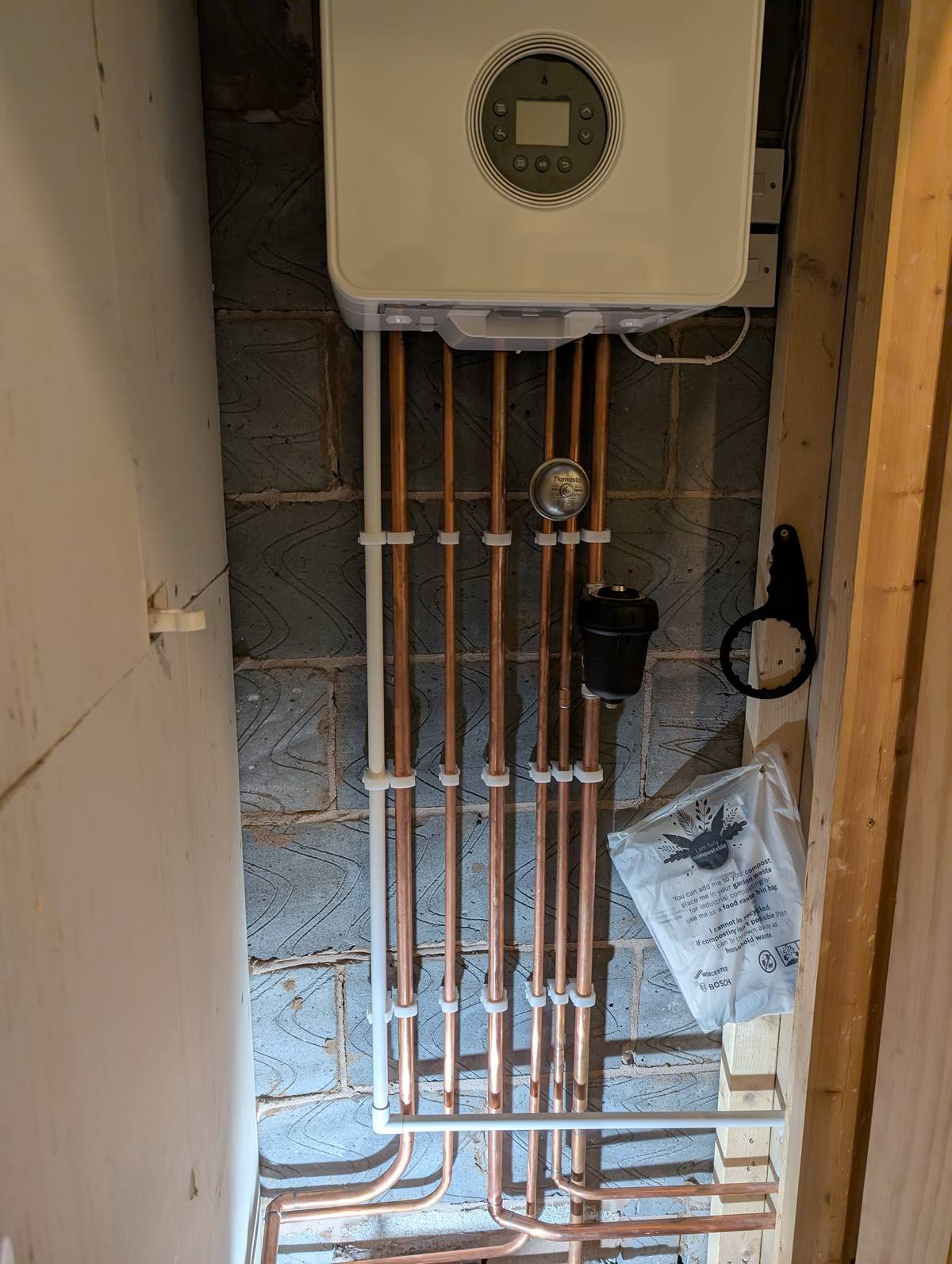 After - Worcester Bosch Greenstar 4000 combi boiler installation Wrexham